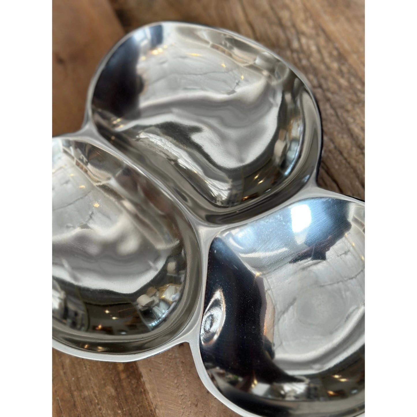Cast Aluminum 3-Section Serving Platter