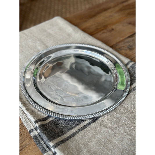 Etched Pewter Charger 13''