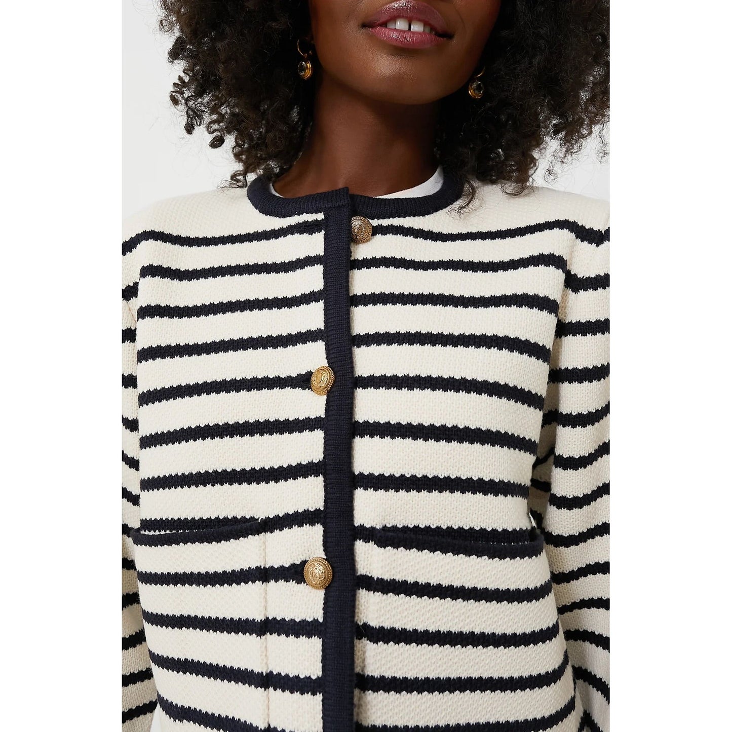 Long Sleeve Stripe Cardigan
