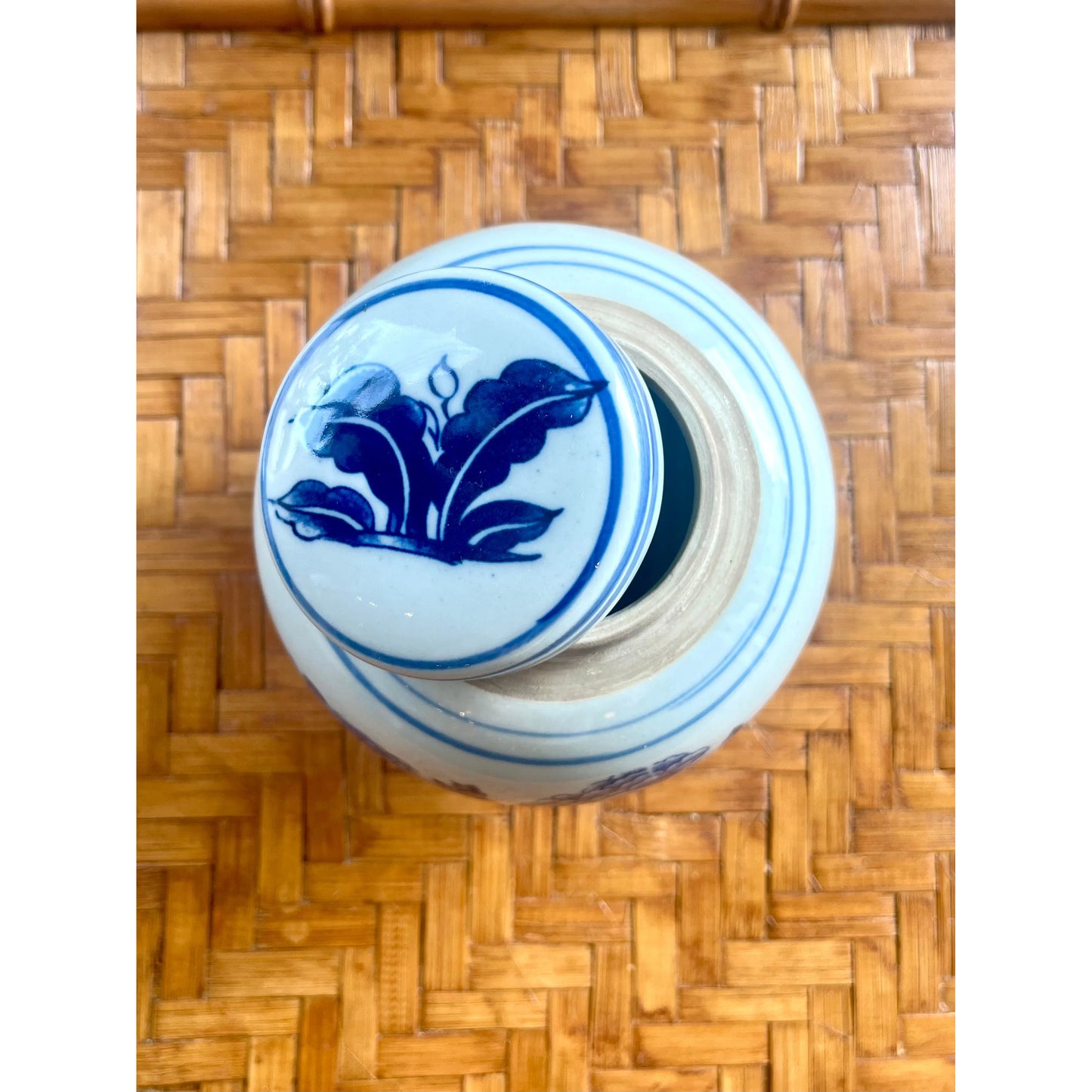 Blue & White Porcelain Abundant Peony Vessel