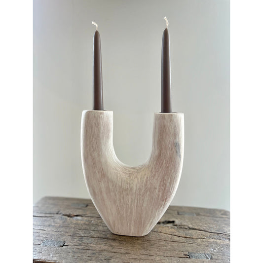 Hand Crafted Mango Wood Candle Holder