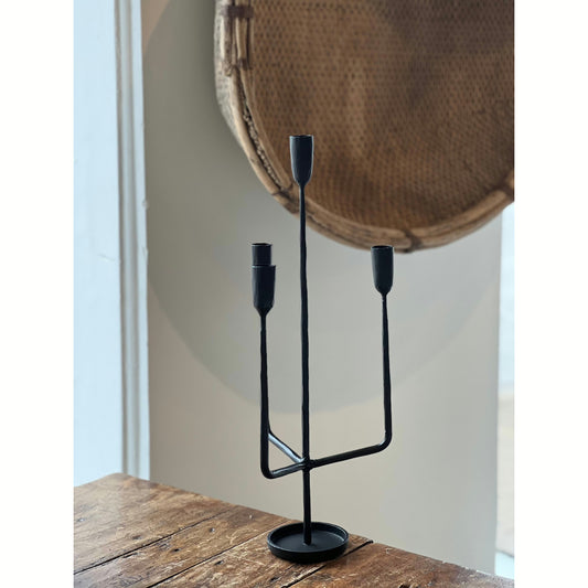 Slender Iron Candelabra