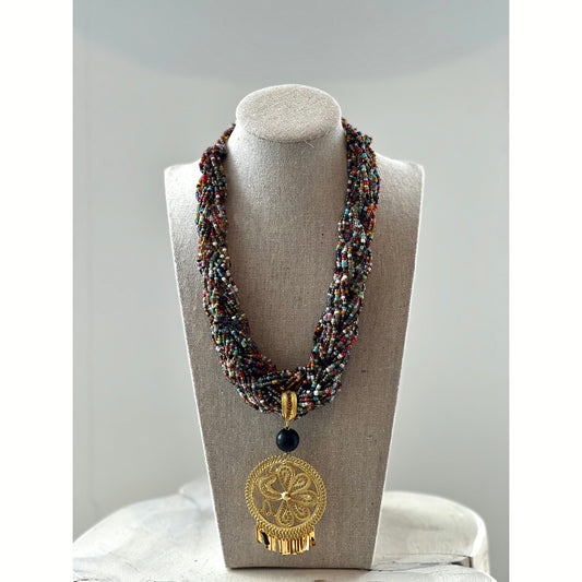 Multi Bead Roped Medallion