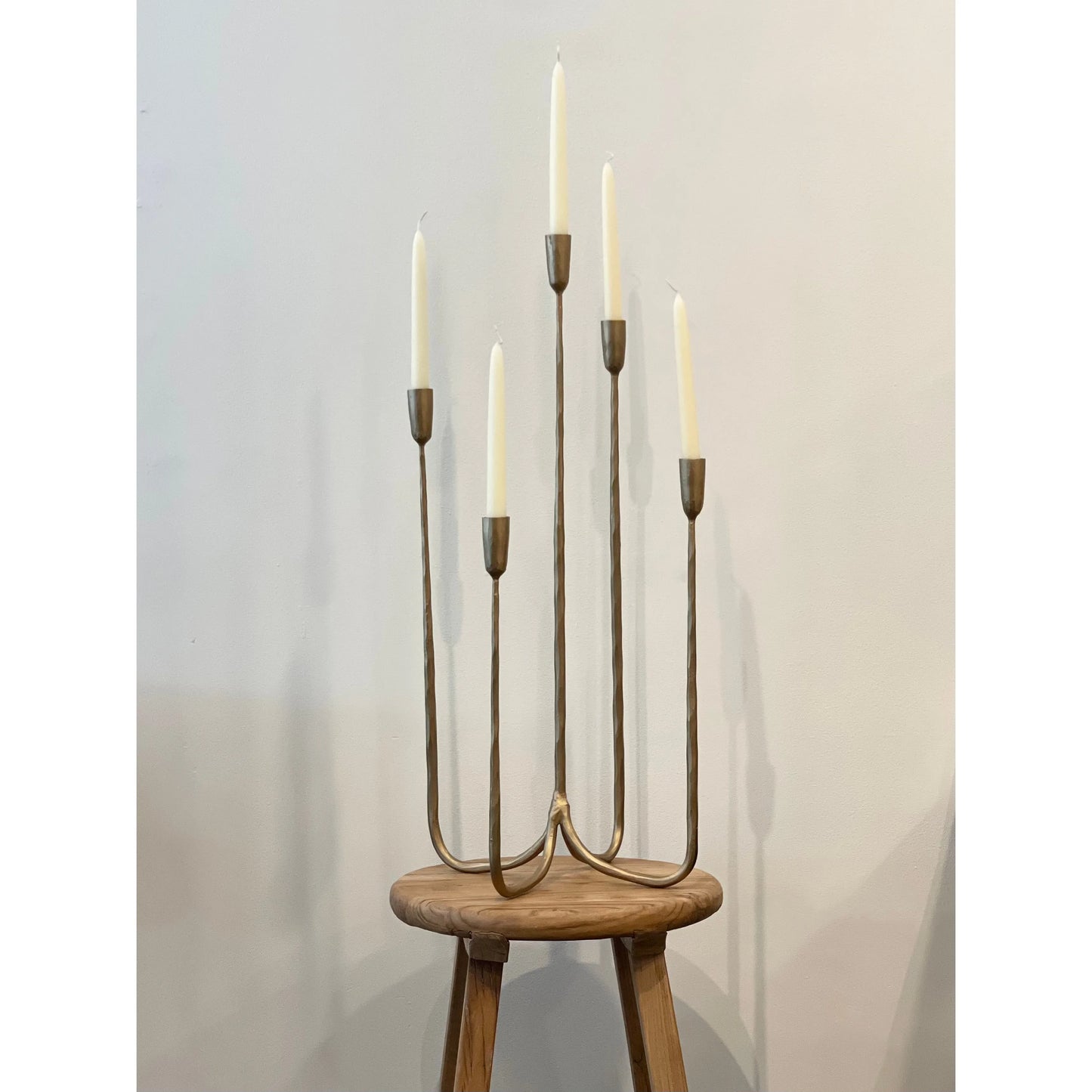 Forged Iron Candelabra Tall