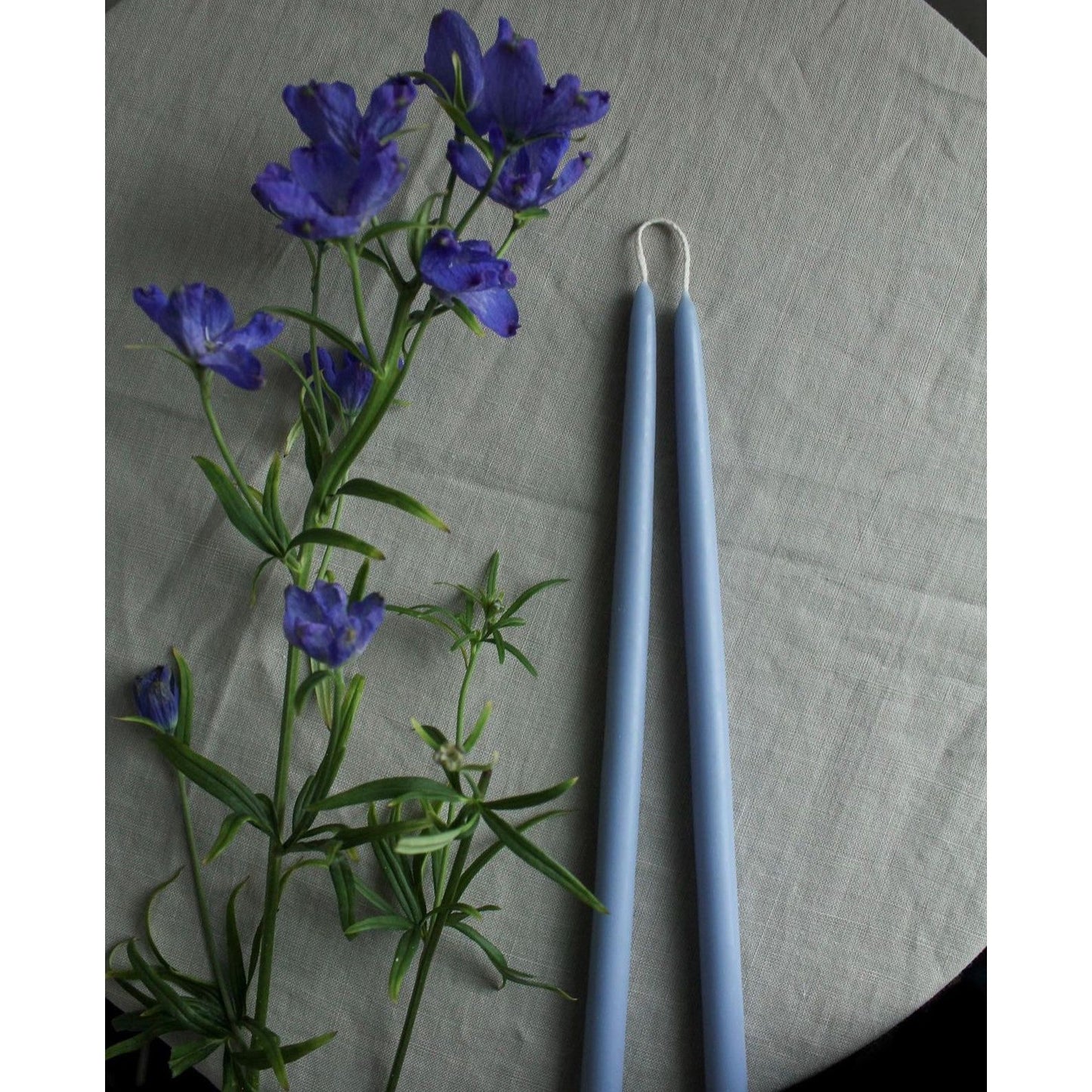 Cornflower Candle Stick Pair