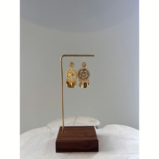 Filigree Round Earring Pair