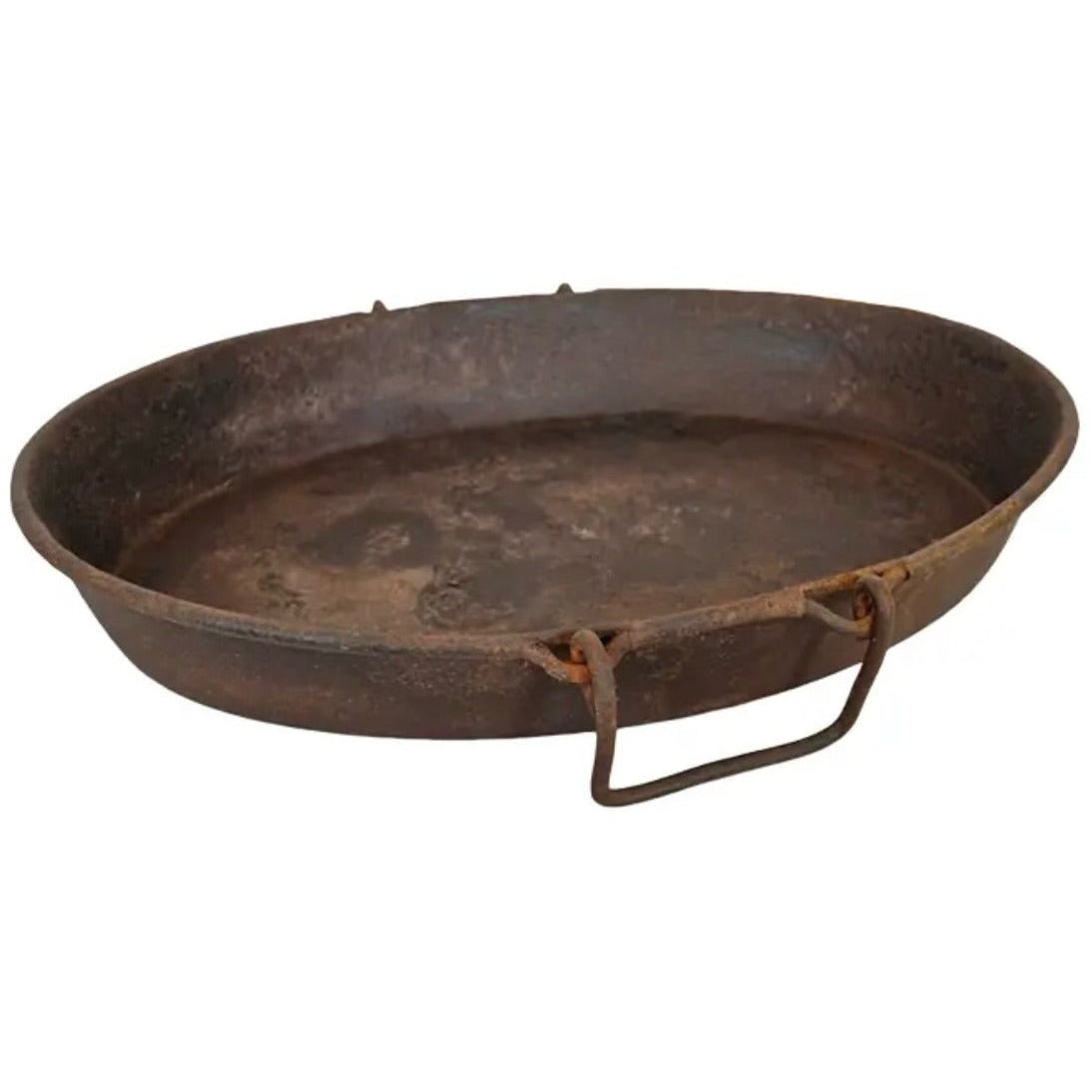Vintage Oval Iron Tray