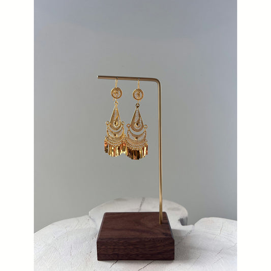 Filigree Teardrop Earring Pair