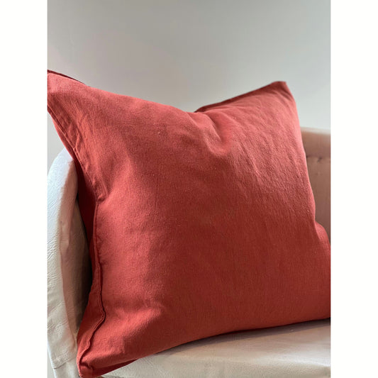 Terracotta Organic Cotton Pillow