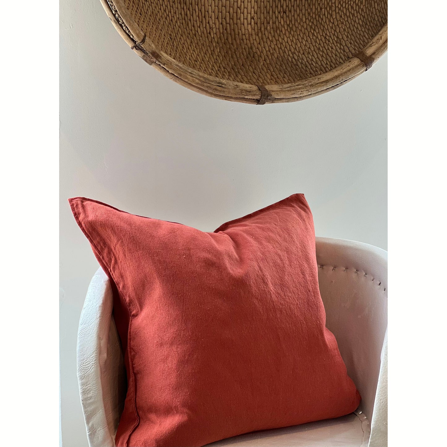 Terracotta Organic Cotton Pillow