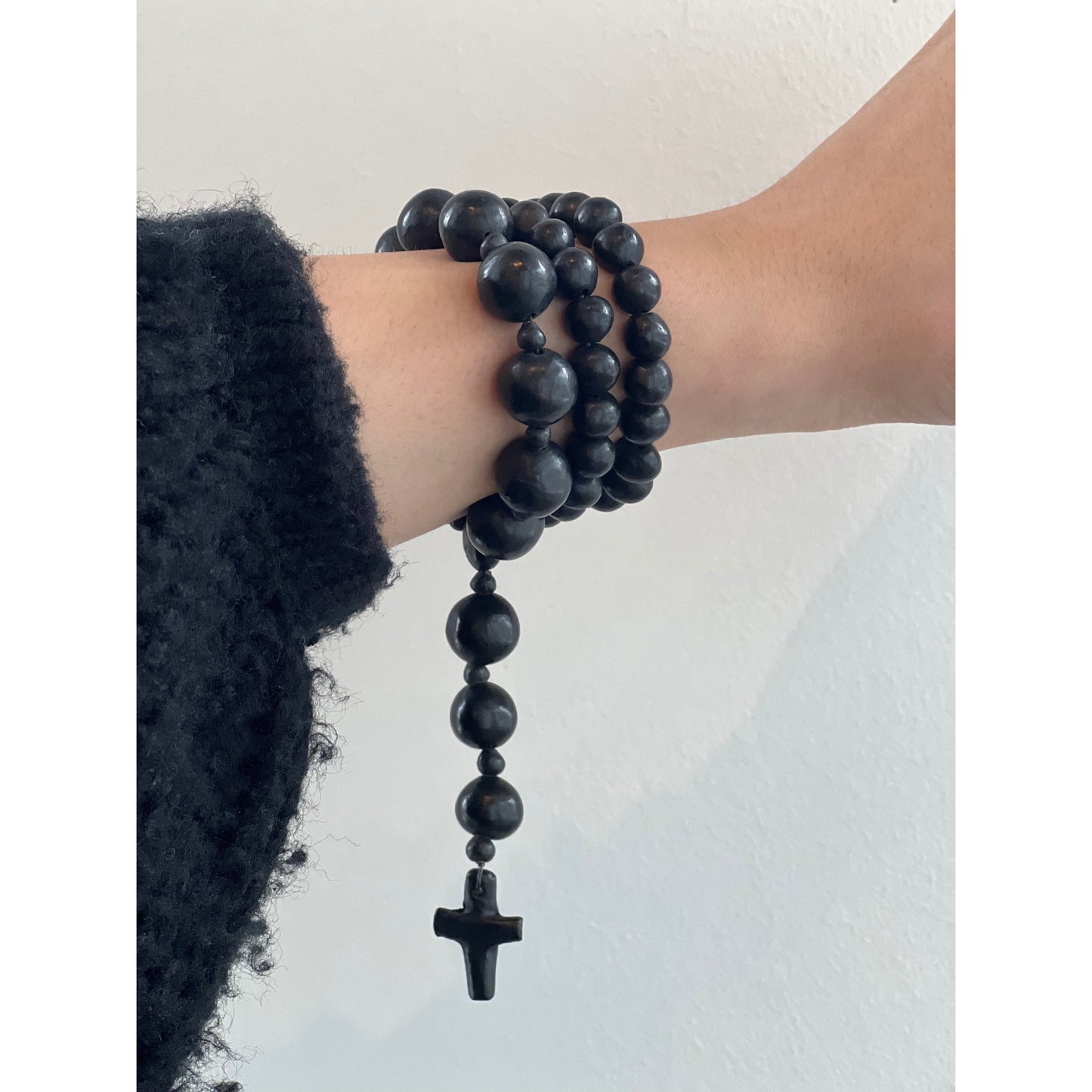 Black Ceramic Beaded Bracelet