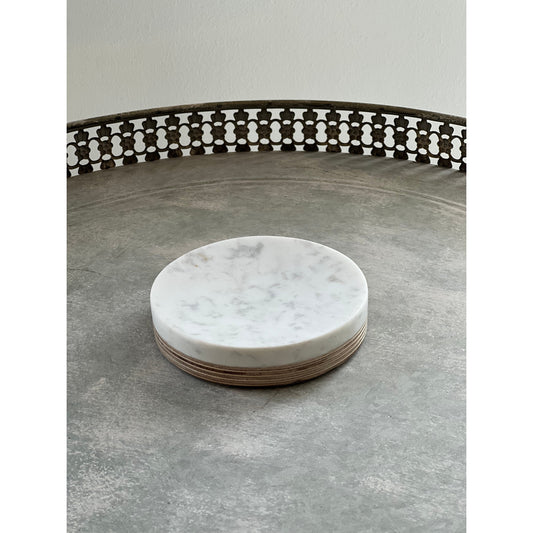 Marble & Balsa Wood Soap Dish