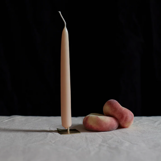 Tea Rose Candle Stick Pair