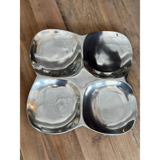 Cast Aluminum 4-Section Serving Platter