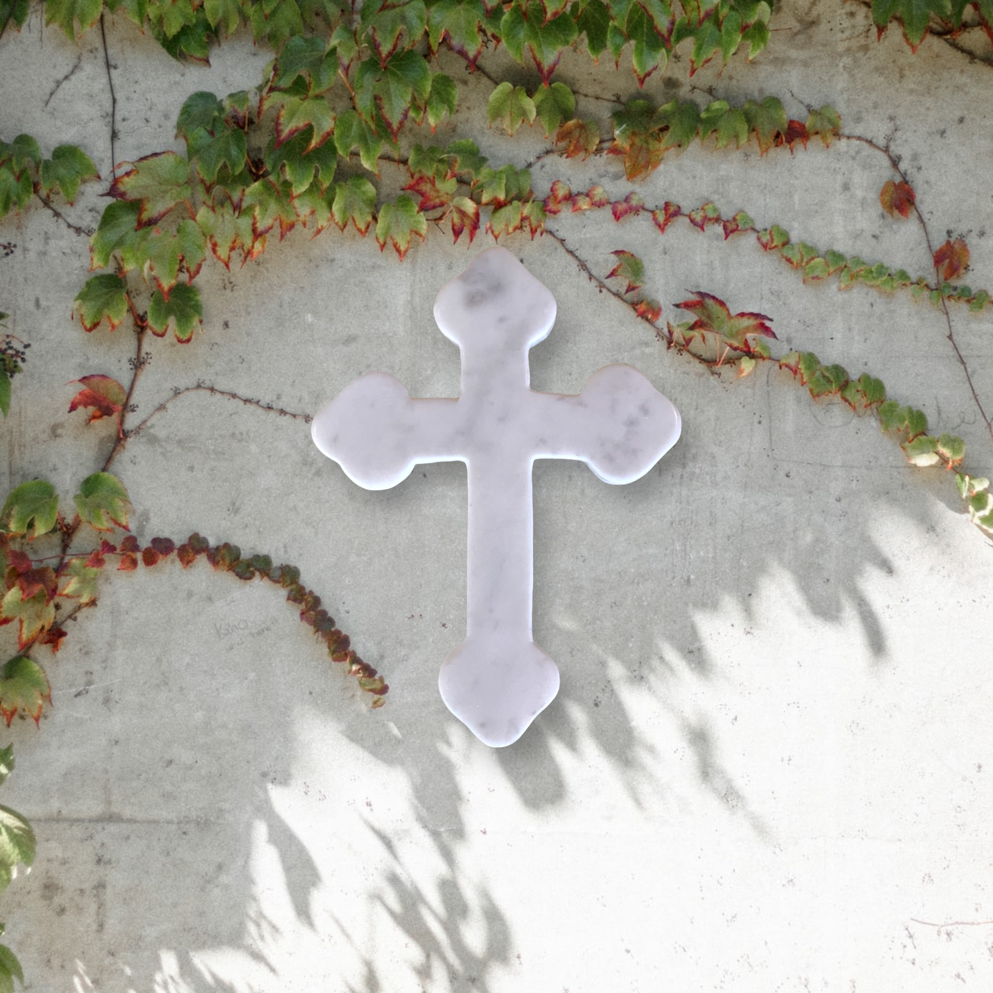 White Marble Cross – Estilo Home