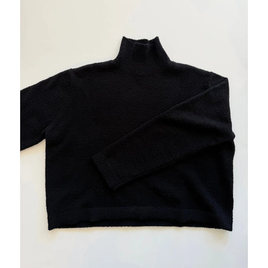Haven Mock Neck Top Black
