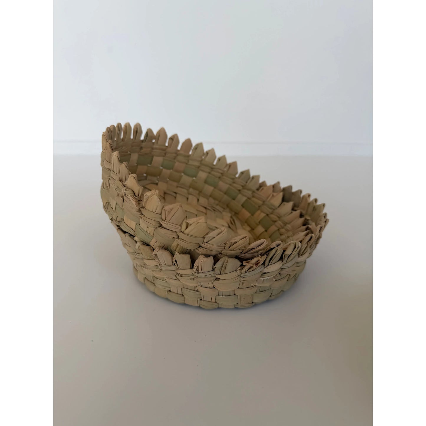 Handwoven Palm Leaf Basket