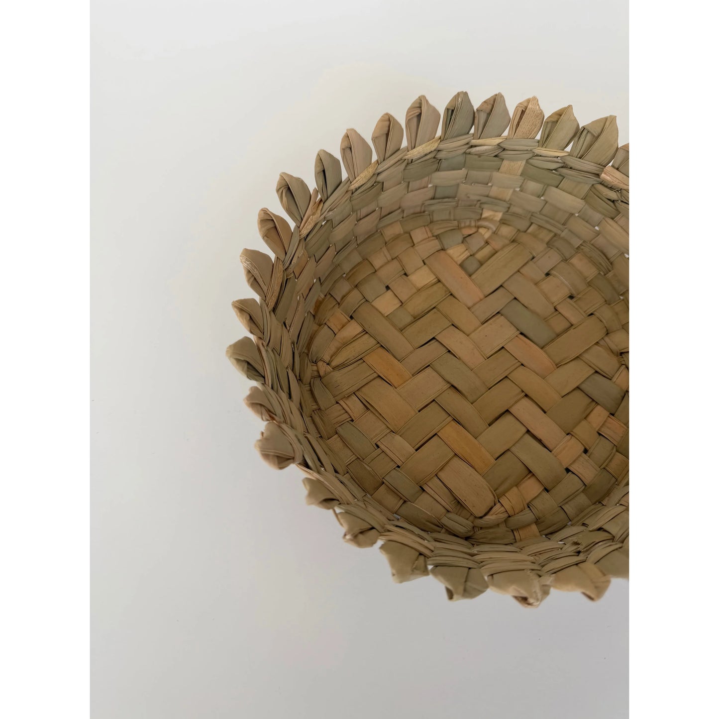 Handwoven Palm Leaf Basket