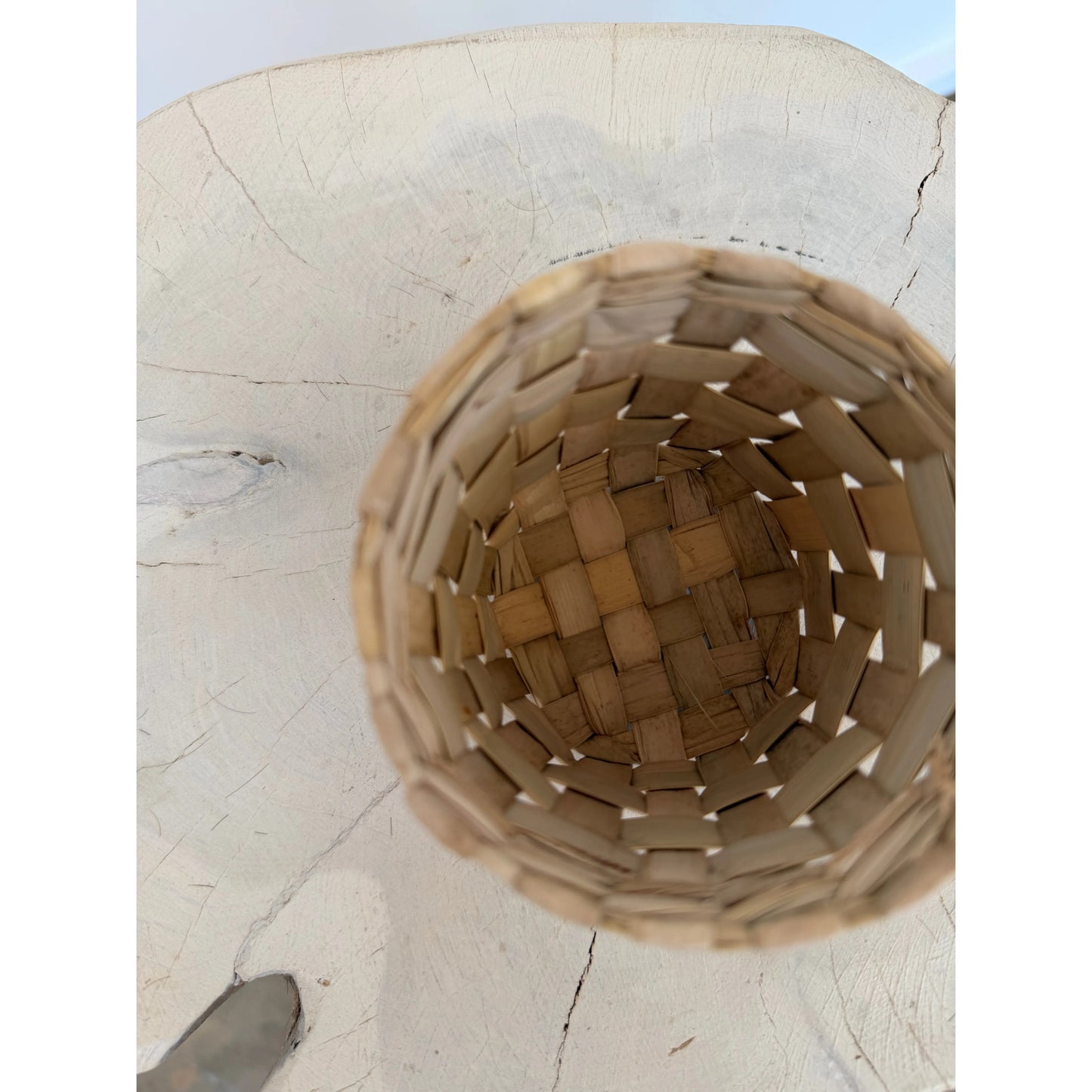 Hand Woven Rattan Basket