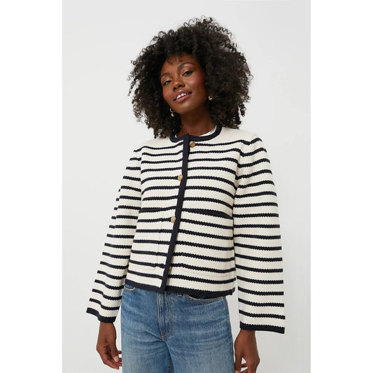 Long Sleeve Stripe Cardigan