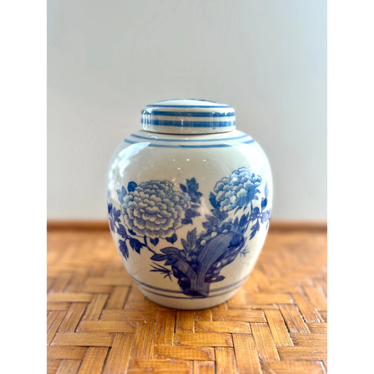 Blue & White Porcelain Abundant Peony Vessel