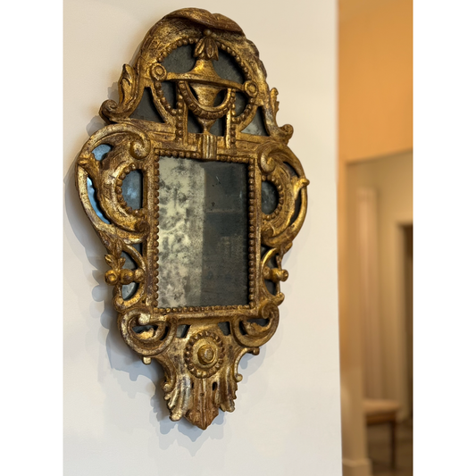 19th Century Scroll Mirror