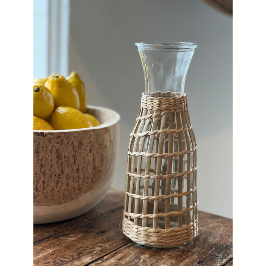 Natural Rattan Carafe