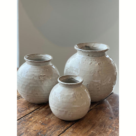 Glazed Sphere Vase